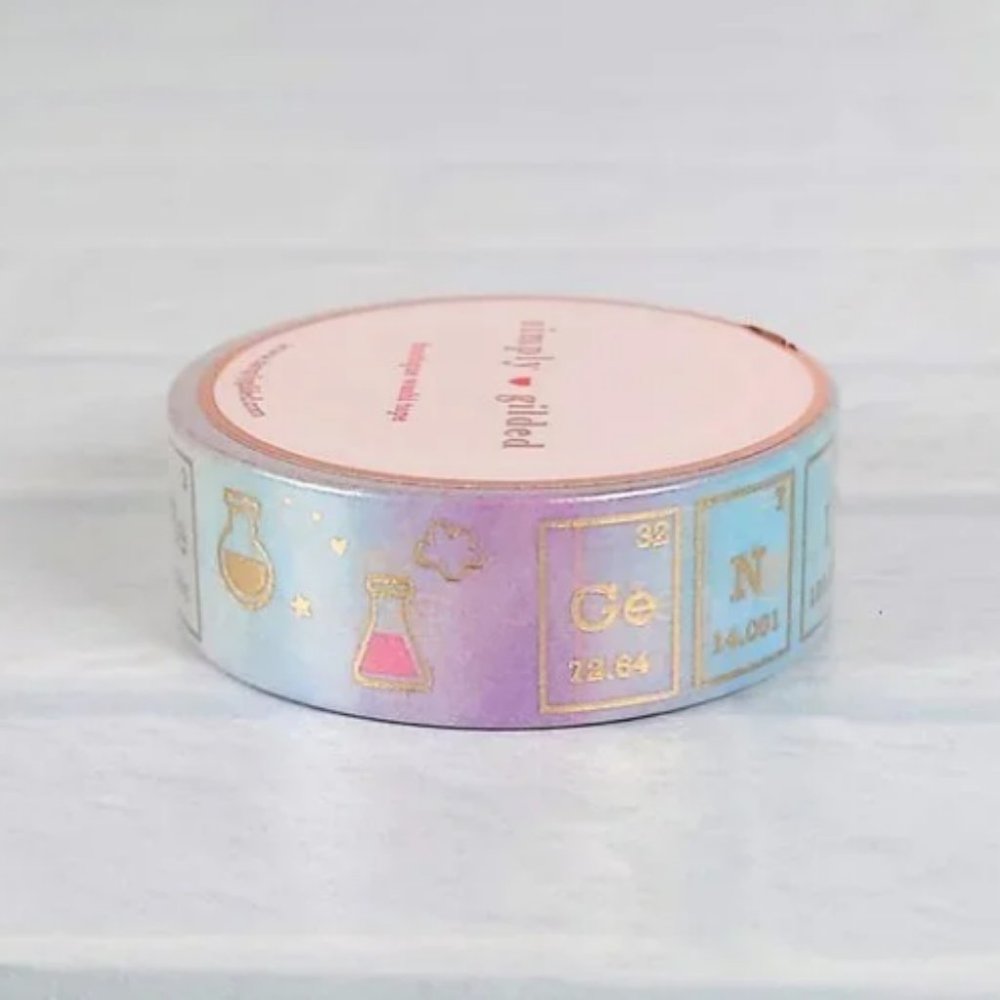 Simply Gilded Rainbow Coffee Chemistry Washi Tape